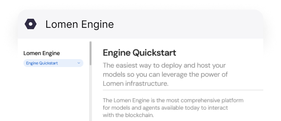 Engine interface